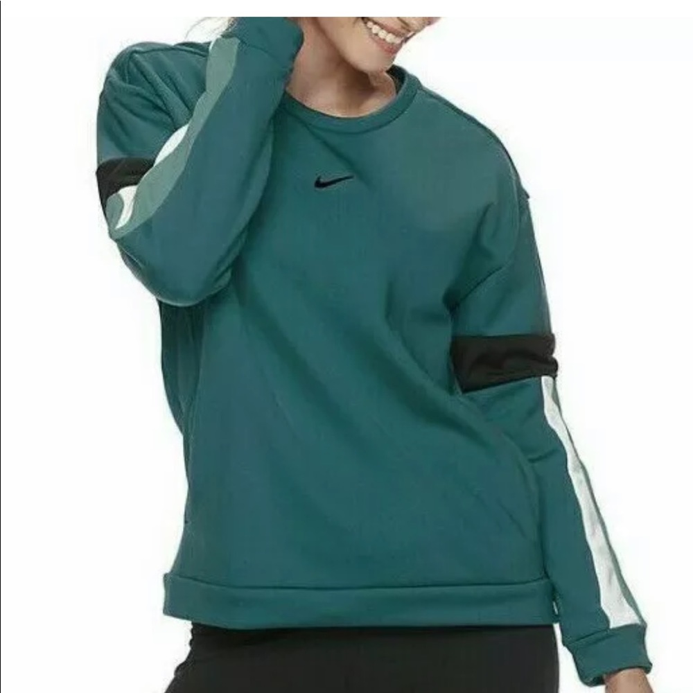 Nike women’s Therma sweatshirt dark green ,small